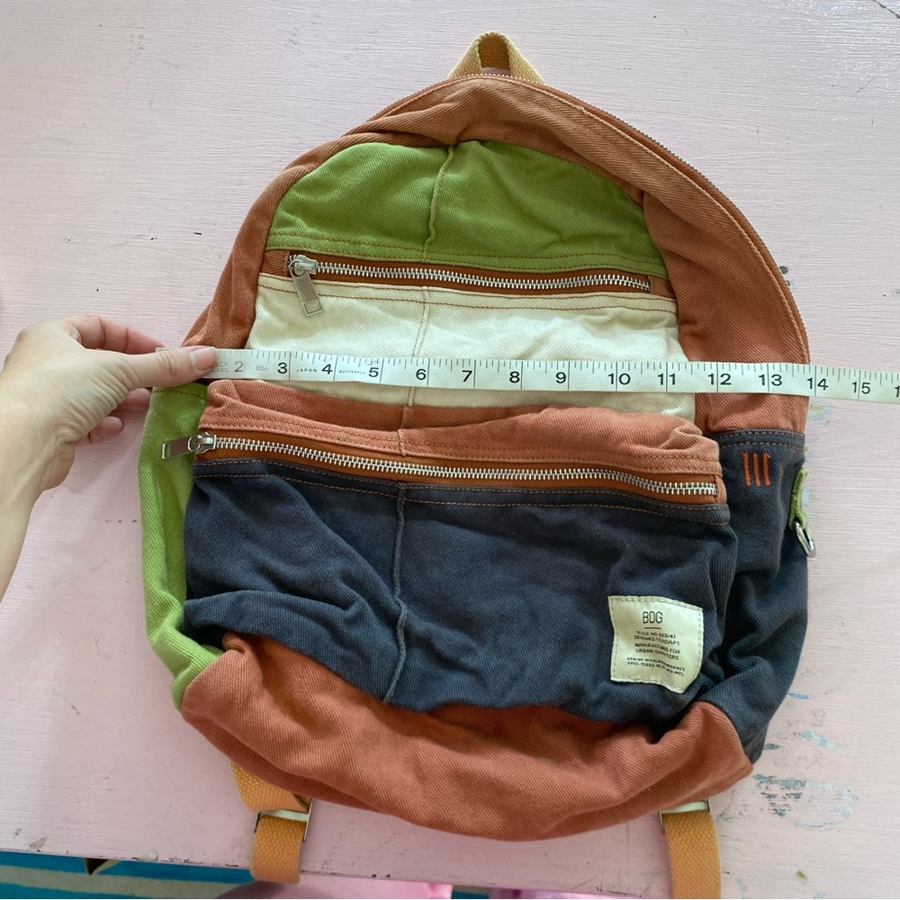 Bdg Small Colorblock Backpack Cargo Multi Zipper … - image 5